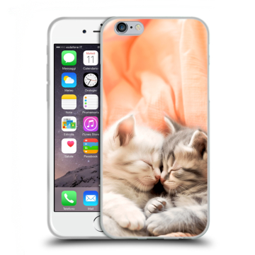 Пластиковый чехол на Iphone 6s с принтом Котята Пластиковый чехол на Iphone 6s с принтом Котята