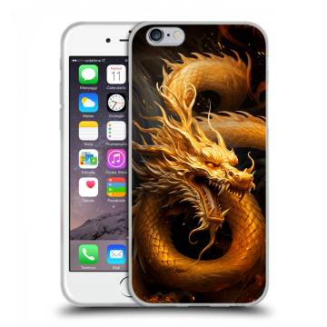 Пластиковый чехол на Iphone 6s с принтом Золотой дракон Пластиковый чехол на Iphone 6s с принтом Золотой дракон