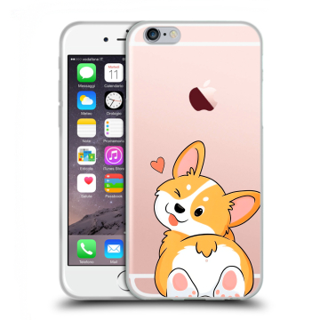 Пластиковый чехол на Iphone 6s с принтом Корги Пластиковый чехол на Iphone 6s с принтом Корги
