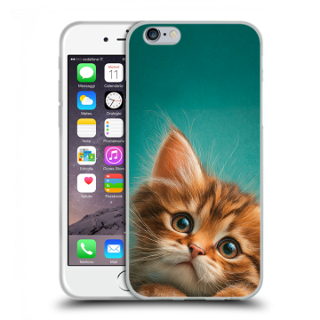 Пластиковый чехол на Iphone 6s с принтом котенок Пластиковый чехол на Iphone 6s с принтом котенок