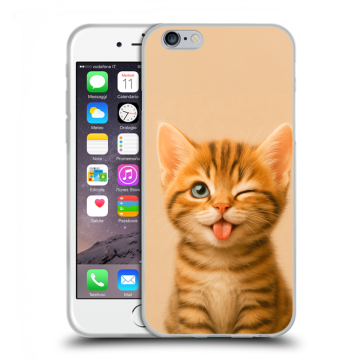 Пластиковый чехол на Iphone 6s с принтом котенок Пластиковый чехол на Iphone 6s с принтом котенок
