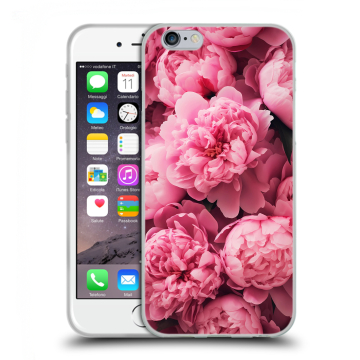 Пластиковый чехол на Iphone 6s с принтом цветы пионы Пластиковый чехол на Iphone 6s с принтом цветы пионы
