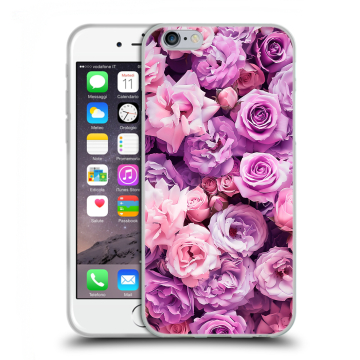 Пластиковый чехол на Iphone 6s  с принтом лавандовые розы