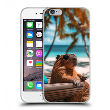 Пластиковый чехол на Iphone 6s с принтом Капибара Пластиковый чехол на Iphone 6s с принтом Капибара