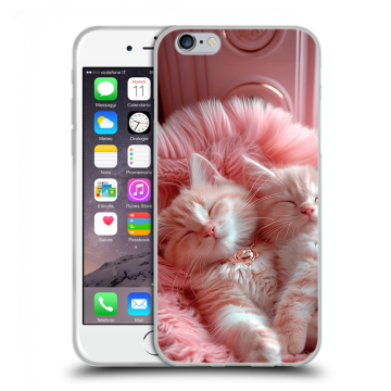 Пластиковый чехол на Iphone 6s с принтом котята котики Пластиковый чехол на Iphone 6s с принтом котята котики
