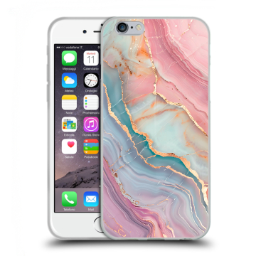 Пластиковый чехол на Iphone 6s с принтом розовый мрамор Пластиковый чехол на Iphone 6s с принтом розовый мрамор