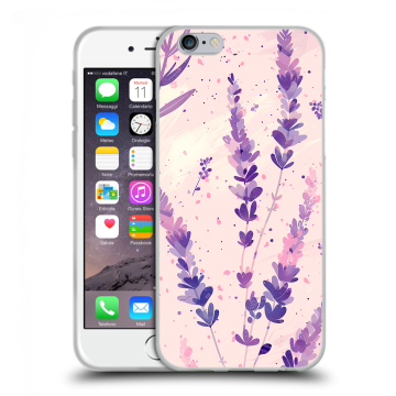 Пластиковый чехол на Iphone 6s с принтом цветы лаванда Пластиковый чехол на Iphone 6s с принтом цветы лаванда