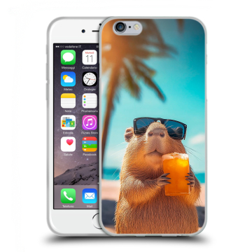 Пластиковый чехол на Iphone 6s  с принтом Капибара
