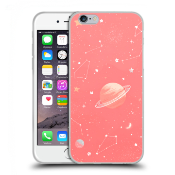 Пластиковый чехол на Iphone 6s  с принтом Розовый космос