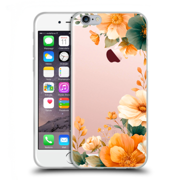 Пластиковый чехол на Iphone 6s  с принтом Цветы принт