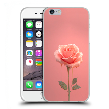 Пластиковый чехол на Iphone 6s  с принтом Розовая роза