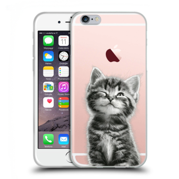 Пластиковый чехол на Iphone 6s с принтом Котенок Пластиковый чехол на Iphone 6s с принтом Котенок