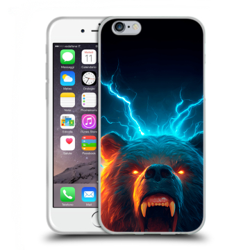 Пластиковый чехол на Iphone 6s  с принтом Медведь