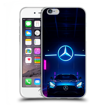 Пластиковый чехол на Iphone 6s с принтом Mercedes Мерседес Пластиковый чехол на Iphone 6s с принтом Mercedes Мерседес