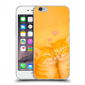 Пластиковый чехол на Iphone 6s с принтом Милые котята Пластиковый чехол на Iphone 6s с принтом Милые котята