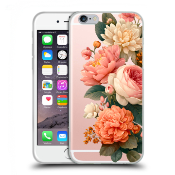 Пластиковый чехол на Iphone 6s  с принтом цветы