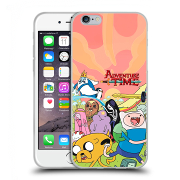 Пластиковый чехол на Iphone 6s  с принтом Adventure time Время приключений