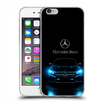 Пластиковый чехол на Iphone 6s  с принтом Mercedes Мерседес