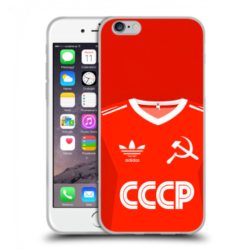 Пластиковый чехол на Iphone 6s  с принтом Флаг Герб СССР