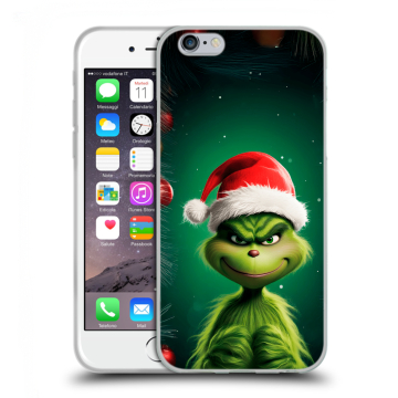 Пластиковый чехол на Iphone 6s  с принтом Гринч Новый год Рождество