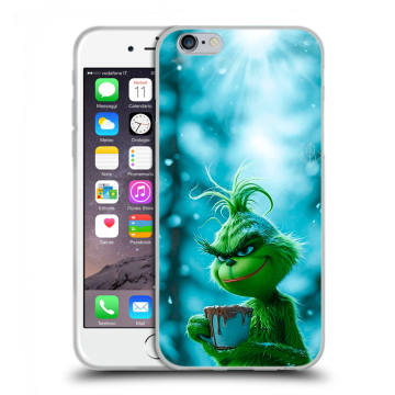 Пластиковый чехол на Iphone 6s  с принтом Новый год гринч
