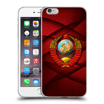 Пластиковый чехол на Iphone 6s Plus с принтом Герб СССР