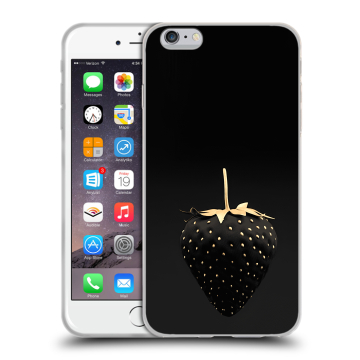 Пластиковый чехол на Iphone 6s Plus с принтом Черная клубника