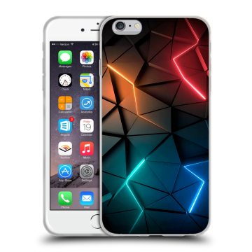 Пластиковый чехол на Iphone 6s Plus с принтом Абстракция неон