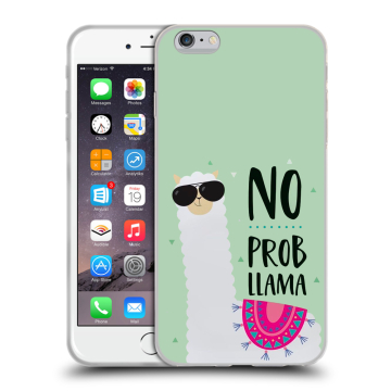 Пластиковый чехол на Iphone 6s Plus с принтом Лама