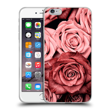 Пластиковый чехол на Iphone 6s Plus с принтом Цветы розы
