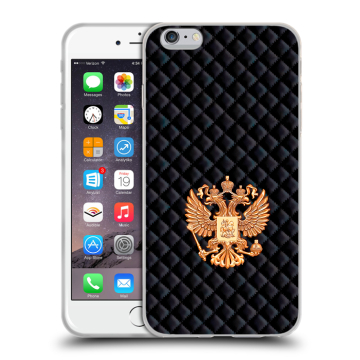 Пластиковый чехол на Iphone 6s Plus с принтом Герб России принт Пластиковый чехол на Iphone 6s Plus с принтом Герб России принт