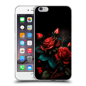 Пластиковый чехол на Iphone 6s Plus с принтом Розы красные Пластиковый чехол на Iphone 6s Plus с принтом Розы красные