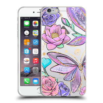Пластиковый чехол на Iphone 6s Plus с принтом Бабочки и цветы Пластиковый чехол на Iphone 6s Plus с принтом Бабочки и цветы