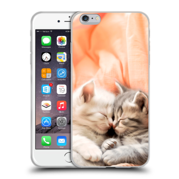 Пластиковый чехол на Iphone 6s Plus с принтом Котята