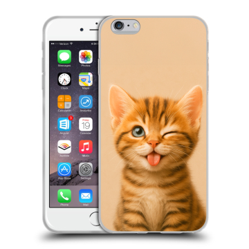 Пластиковый чехол на Iphone 6s Plus с принтом котенок