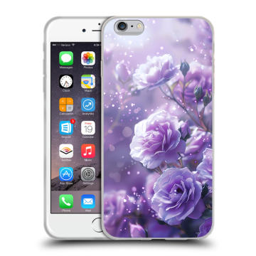 Пластиковый чехол на Iphone 6s Plus с принтом Розы цветы Пластиковый чехол на Iphone 6s Plus с принтом Розы цветы