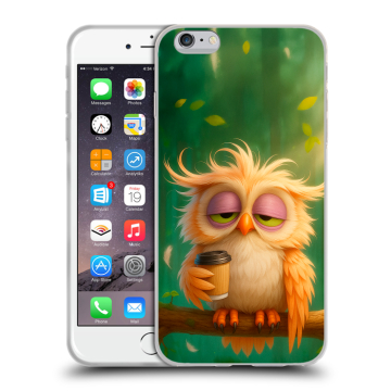Пластиковый чехол на Iphone 6s Plus с принтом сова Пластиковый чехол на Iphone 6s Plus с принтом сова
