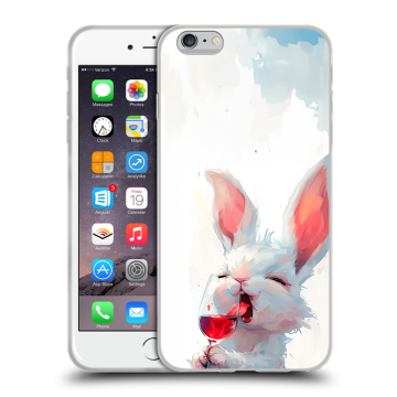 Пластиковый чехол на Iphone 6s Plus с принтом кролик зайчик Пластиковый чехол на Iphone 6s Plus с принтом кролик зайчик