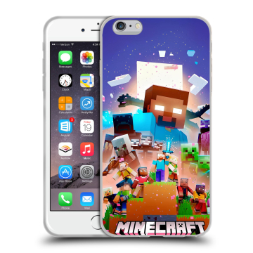 Пластиковый чехол на Iphone 6s Plus с принтом Майнкрафт Minecraft Пластиковый чехол на Iphone 6s Plus с принтом Майнкрафт Minecraft