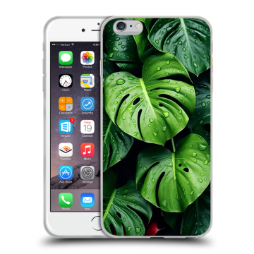 Пластиковый чехол на Iphone 6s Plus с принтом Листья Пластиковый чехол на Iphone 6s Plus с принтом Листья