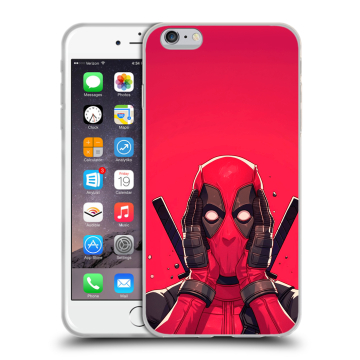 Пластиковый чехол на Iphone 6s Plus с принтом Дедпул Deadpool