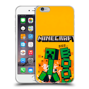 Пластиковый чехол на Iphone 6s Plus с принтом Майнкрафт Minecraft