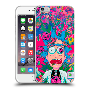 Пластиковый чехол на Iphone 6s Plus с принтом Рик и Морти Rick Morty