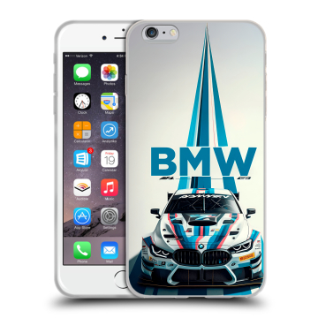 Пластиковый чехол на Iphone 6s Plus с принтом БМВ BMW