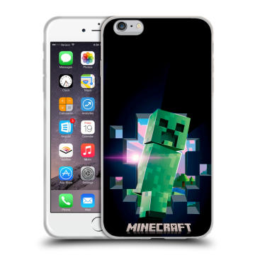 Пластиковый чехол на Iphone 6s Plus с принтом Майнкрафт Minecraft