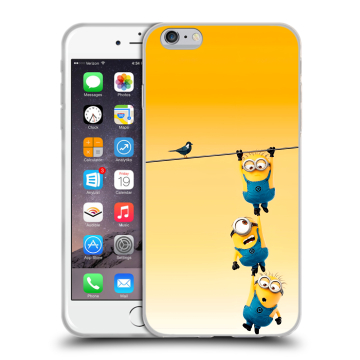 Пластиковый чехол на Iphone 6s Plus с принтом Миньоны
