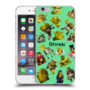 Пластиковый чехол на Iphone 6s Plus с принтом Шрек Shrek Пластиковый чехол на Iphone 6s Plus с принтом Шрек Shrek