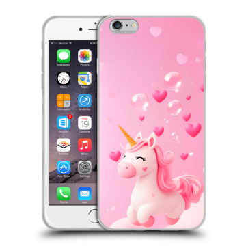 Пластиковый чехол на Iphone 6s Plus с принтом Единорог Пластиковый чехол на Iphone 6s Plus с принтом Единорог