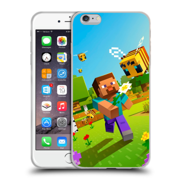 Пластиковый чехол на Iphone 6s Plus с принтом Майнкрафт Minecraft Пластиковый чехол на Iphone 6s Plus с принтом Майнкрафт Minecraft