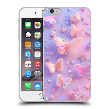 Пластиковый чехол на Iphone 6s Plus с принтом Бабочки Пластиковый чехол на Iphone 6s Plus с принтом Бабочки